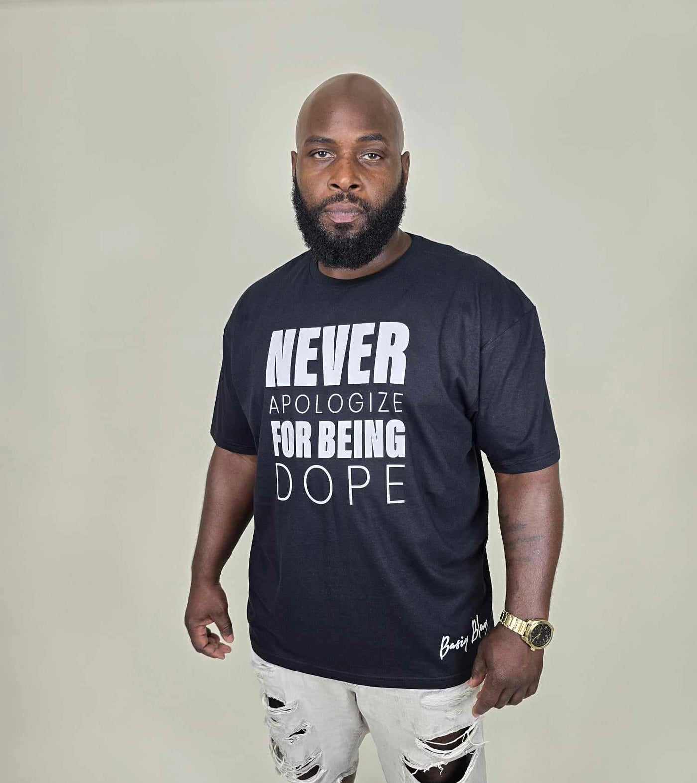 NEVER APOLOGIZE FOR BEING DOPE UNISEX TEE