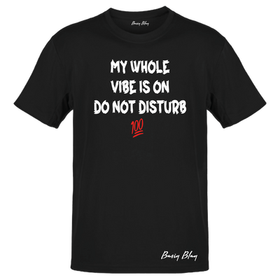 MY WHOLE VIBE IN ON DO NOT DISTURB UNISEX TEE