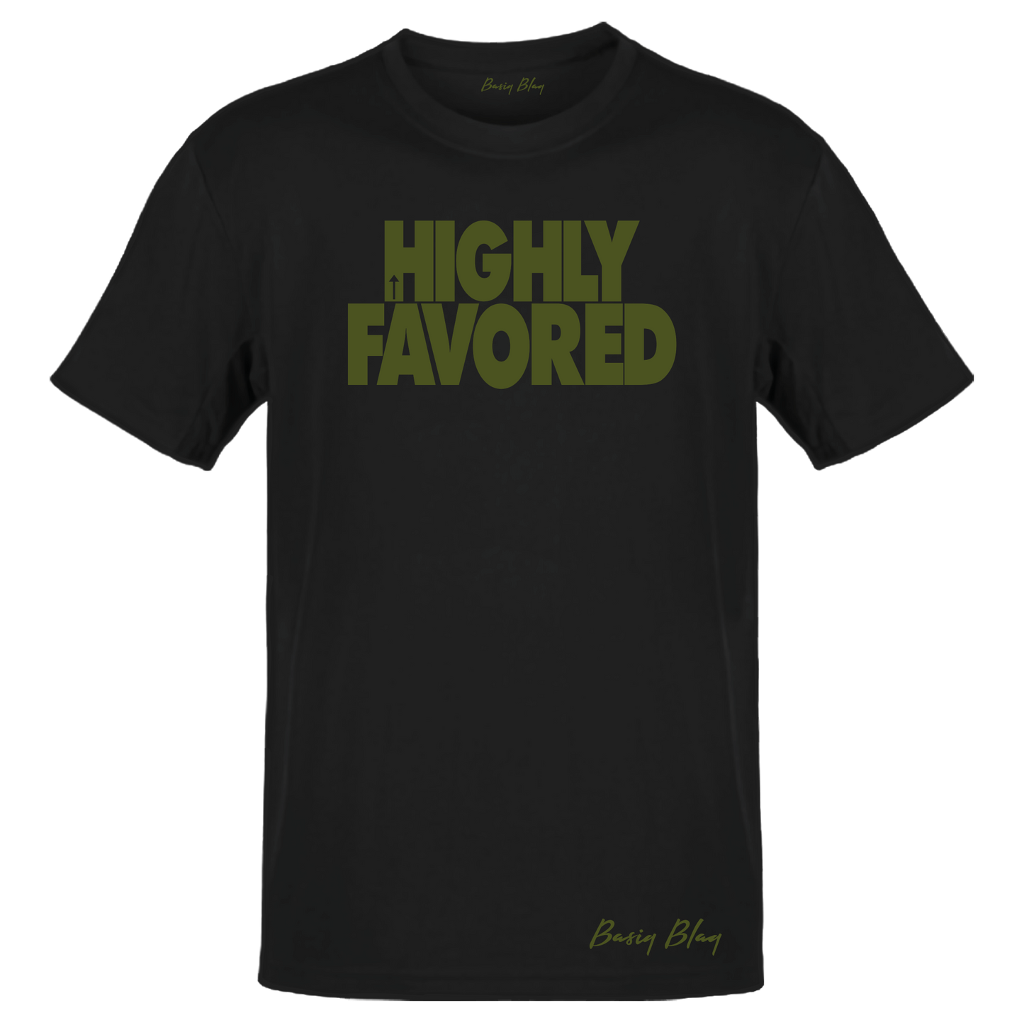 HIGHLY FAVORED BLACK UNISEX TEE