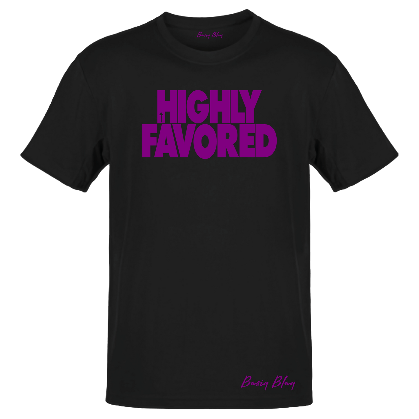 HIGHLY FAVORED BLACK UNISEX TEE