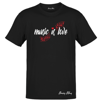 MUSIC IS LOVE UNISEX TEE