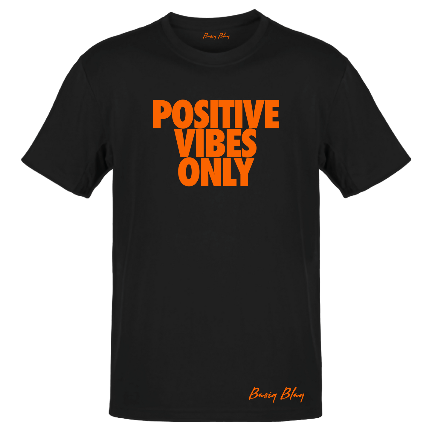 POSITIVE VIBES BLACK UNISEX TEE