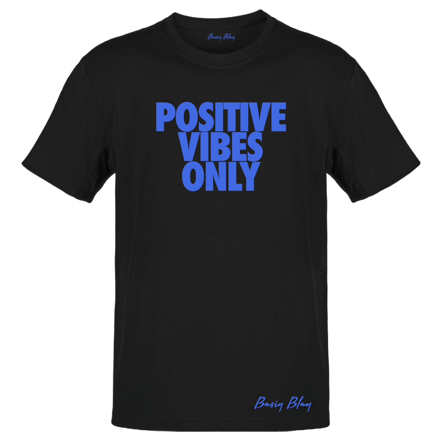 POSITIVE VIBES BLACK UNISEX TEE
