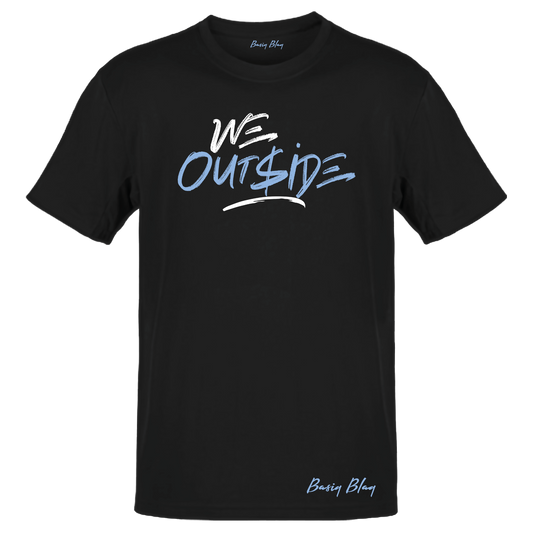 WE OUTSIDE UNISEX BLACK TEE