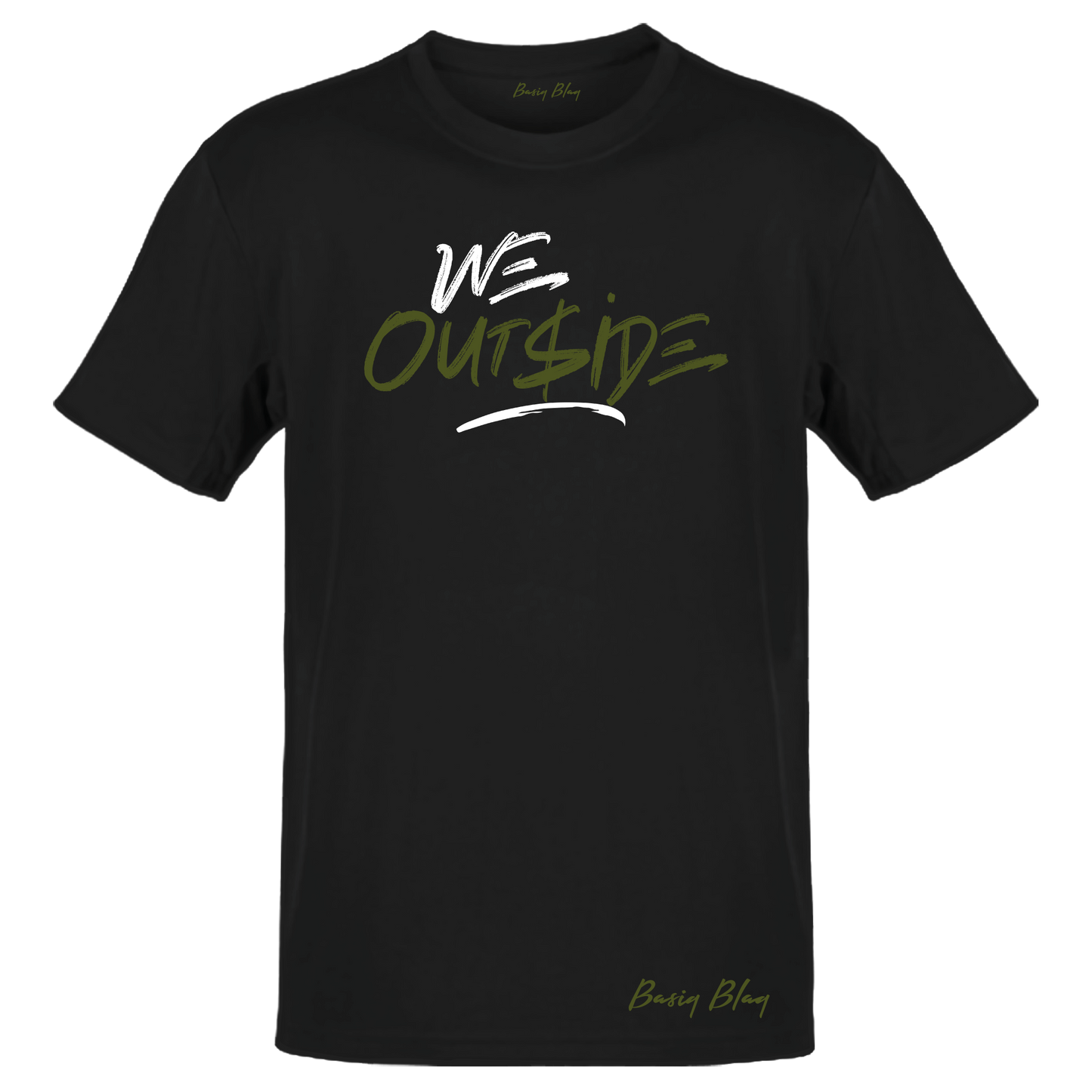 WE OUTSIDE UNISEX BLACK TEE