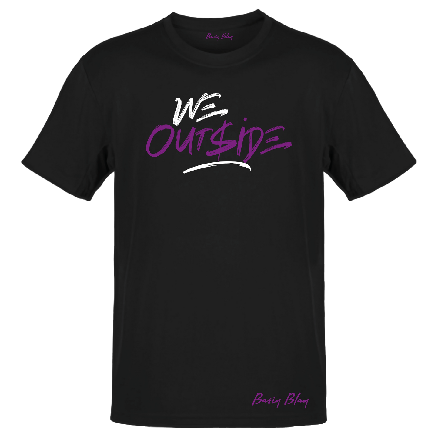 WE OUTSIDE UNISEX BLACK TEE
