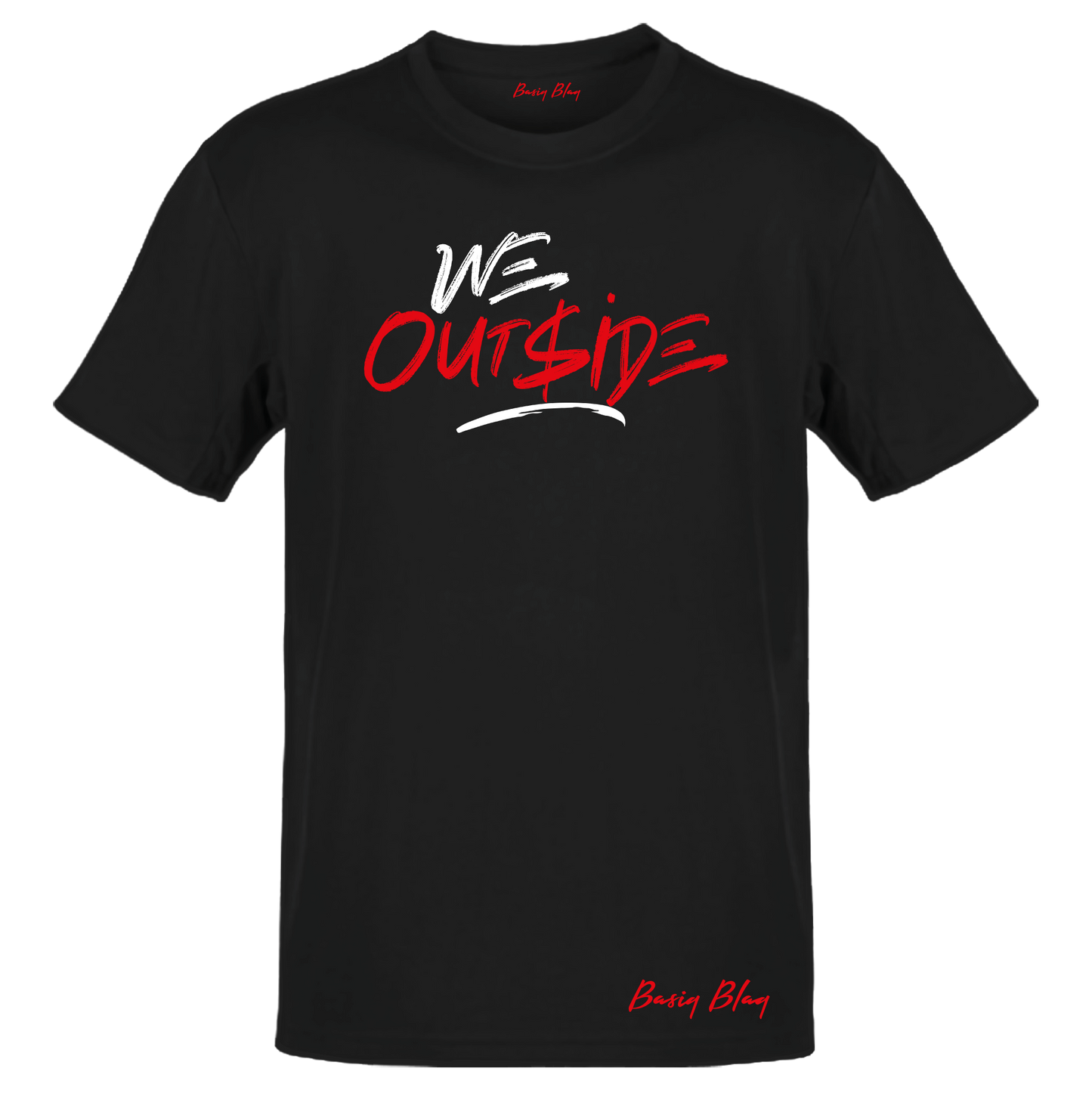 WE OUTSIDE UNISEX BLACK TEE