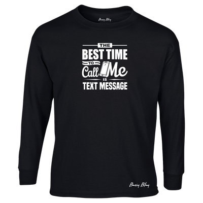 TEXT MESSAGE ME-REMIX LONG SLEEVE TEE